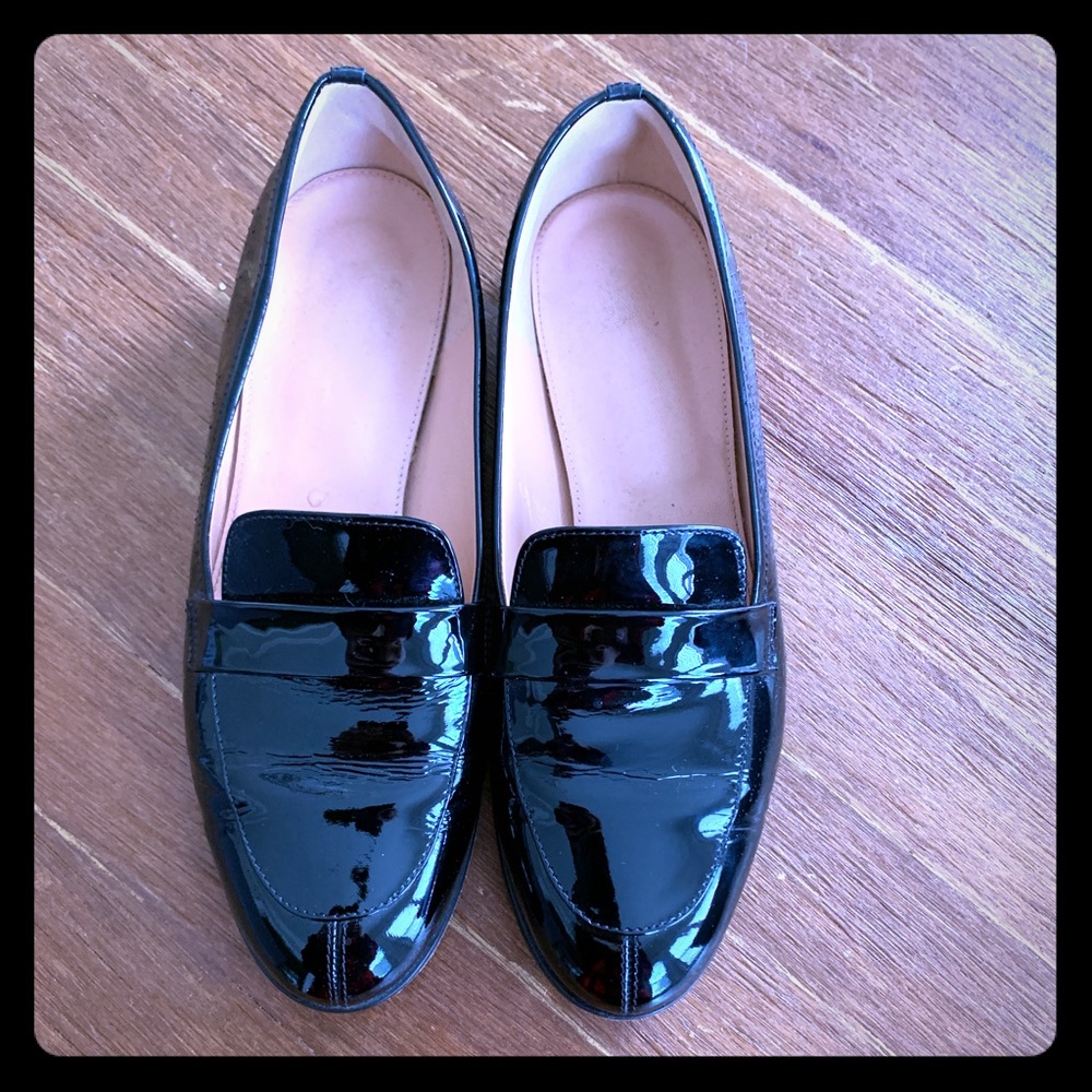 Brooks Brothers patent leather loafers worn once!